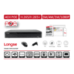 IP SNIMAČ 9CH / 4CH POE H.265+/H.264+ 4K LITE NVR3604DP