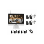 BEŽIČNI SET 1x SNIMAČ,4x IP WI-FI KAMERA 5.0MPX,1X MONITOR 12"