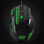 Miš ESPERANZA GAMING WOLF 7D MX201, green, 2400dpi