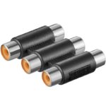 RCA činč ženski x 3, za produžetak audio kabla RCA činč ženski x 3