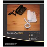 Telefon analogni, stolni, bijeli