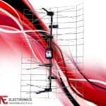 Antena mrežasta, UHF/VHF, sa pojačalom