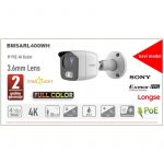 LONGSE Full Color IP Kamera Bullet 4MP 3.6mm 25m IR POE 4000K + Starlight