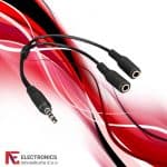 Audio razdjelnik 3.5mm AUX za mikrofon i slušalice