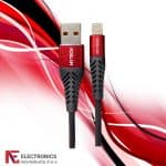 Lightning kabel Hytech HY-X330 1m 3A Crno crveni