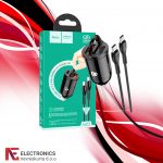 Auto punjač sa type C kabelom, PD + QC3.0, 2 x USB, 4.8 A