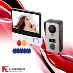 Žični video interfon, 7" LCD sa 7 RFID ključa