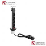 Utičnice ugradne izvlačne 4 x Schuko Green Tech