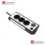 Utičnice kutne 3 x Schuko + 2 x USB Green Tech sa LED noćnom svjetiljkom