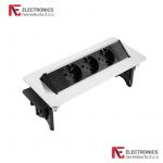 Utičnice ugradne izvlačne 3 x Schuko Green Tech