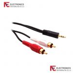 Audio kabel sa pozlaćenim konek.1x 3.5mm na 2x RCA -3m