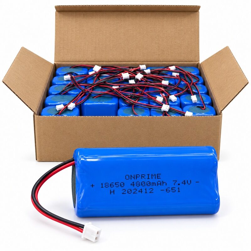 18650_7_4v_4800mah_pljosnata_baterija PUNJIVA BATERIJA 18650 7.4V 4800mAh - Slika 1