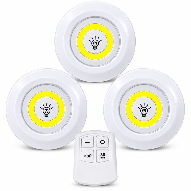 COB_svjetiljke_3u1_800x800 SET COB SVJETILJKI SA DALJINSKIM UPRAVLJAČEM 3/1 - Slika 1
