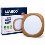 LED PLAFONJERA LUMICO 18W – Ø22CM | IMITACIJA DRVENOG OKVIRA