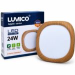 LED PLAFONJERA LUMICO 24W – Ø30,5cm | IMITACIJA DRVENOG OKVIRA