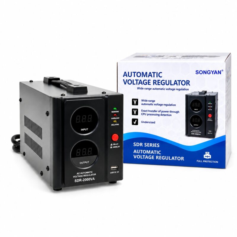SONGYAN_SDR_2000VA AUTOMATSKI NAPONSKI STABILIZATOR – 2000VA - Slika 1