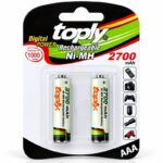 PUNJIVE BATERIJE AAA 2700mAh Ni-MH TOPLY