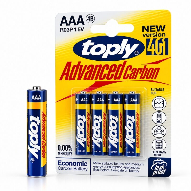 toply_advanced_carbon_aaa BATERIJA TOPLY ADVANCED CARBON 1.5V AAA - Slika 1