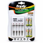 PUNJAČ ZA BATERIJE + 4× AAA PUNJIVE BATERIJE 5200mAh