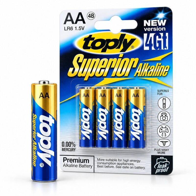 toply_superior_aa_4kom_jedna_baterija ALKALNA BATERIJA TOPLY SUPERIOR 1.5V AA - Slika 1