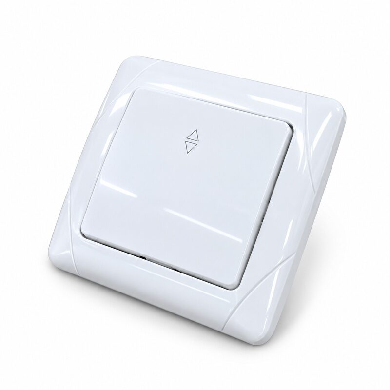 jednopolni_zidni_prekidac_bijeli JEDNOPOLNI ZIDNI PREKIDAČ – BIJELI – 10AX 250V - Slika 1