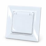 ŠUKO UTIČNICA SA POKLOPCEM – BIJELA – UGRADNA – 16A 250V